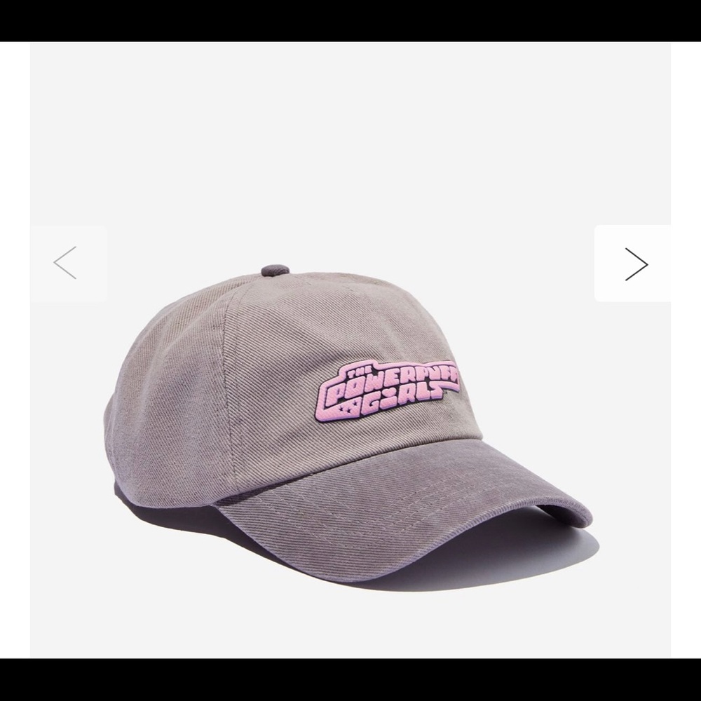 Official Powerpuff girls logo hat cap grey OS